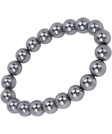 Fashion Terahertz Stone Bracelet for Men & Women - 9mm Energy & Fatigue Relief - Buy Online on GoSupps.com