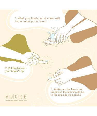 ADORE Light Blue Colored Contact Lenses - Non-Graduated Quarterly Contacts + Free Holder - Shop Now! - Buy Online on GoSupps.com