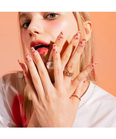 Fruit Nail Art Stickers - 3D Self-Adhesive Decals for Manicure - Summer Lemon Cherry Orange Grapefruit - Nail Decoration for Women and Girls - 3 Sheets - Buy Online on GoSupps.com