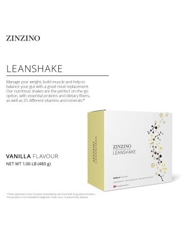 Zinzino LeanShake Vanilla - Whey Protein Powder for Healthy Body Balance Muscle Building & Gut Health - Lean Body Protein Shake - (16 x 30g) - Buy Online on GoSupps.com