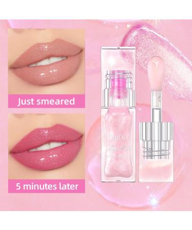 Color Changing Lip Oil - Hydrating Glitter Gloss Long Lasting Shimmery Finish Non-Sticky Formula - 1 PC - Buy Online on GoSupps.com
