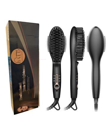Buy Ionic Hair Straightener Brush | Frizz-Free Heated Beard Brush with 3 Temp Settings & Auto Shut Off - Buy Online on GoSupps.com