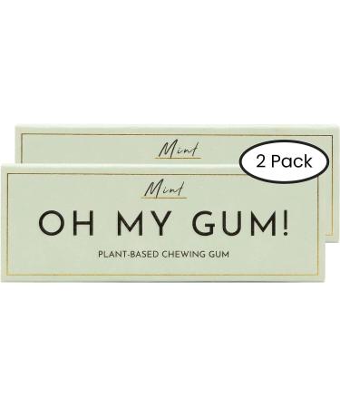 OH MY GUM! Lot de 2 chewing-gum naturels la menthe (10 pi ces/lot) | Gomme m cher 100 % v g tale sans aspartame | Gomme m cher prim e sans sucre et bon pour les dents | - Buy Online on GoSupps.com