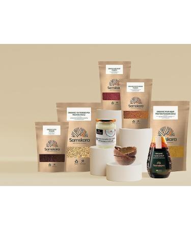  Samskara Organic Yerba Mat Powder | Organic | Samskara | Increases Energy and Concentration | Origin: Brazil | Best for Smoothies (250g x 1 pack) - Buy Online on GoSupps.com