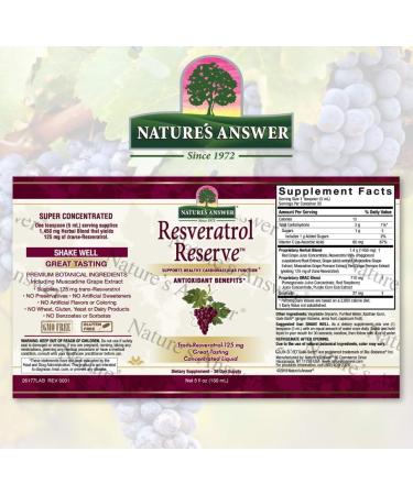 NaturaAnswer's Res Veratrol Reserve 150 ml - Buy Online on GoSupps.com