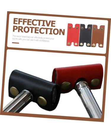 Fomiyes 6-Pack Leather Razor Travel Case - Durable and Stylish Safety Razor Accessories for Home & Travel - Buy Online on GoSupps.com