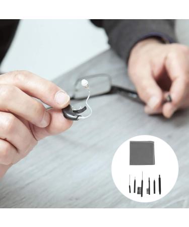 7pcs Cleaning Tool Kit Earphone Earbuds Cleaner Hearing Amplifier Cleaning Brush with Wax Loop and Magnet for Travel Home As Shown 7 - Buy Online on GoSupps.com