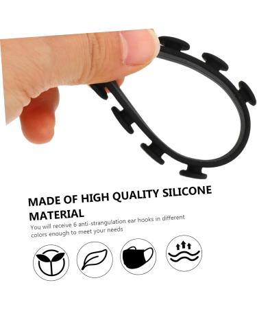 Minkissy 6-Pack Anti-Le-ear Mask Extensions | Reusable Silicone Ear Caps for Kids | Soft Comfortable Face Mask Holders - Buy Online on GoSupps.com