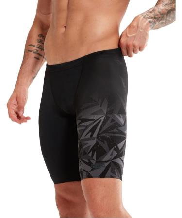 Speedo Men's Hyper Boom Placement V-Cut II Swim Shorts 6 - Black/Grey | International Shipping Available - Buy Online on GoSupps.com