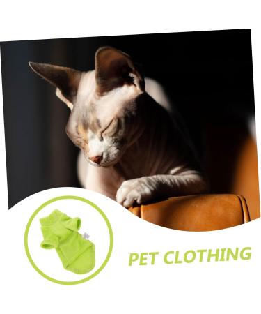 Yardwe Warm Pullover for Pets - Cozy Cat & Puppy Outfits | Sphynx Sweater & Kitten Sweater | Autumn & Winter Clothing | Light Green (37x34x34cm) - Buy Online on GoSupps.com