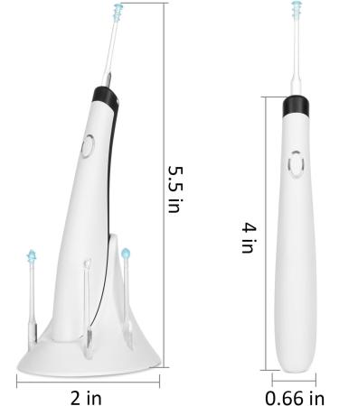 Ear Wax Removal Tool Kit with Lights & 4 Replacement Spoons - Safe Ear Cleaner for Adults & Kids - Soft Silicone - White - Buy Online on GoSupps.com