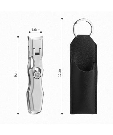SVAASA Nail Clippers Portable Ultra Clippers Stainless Steel Wide Jaw Opening Anti Splash Fingernail Cutter Manicure Tools Nail Trimmer - Buy Online on GoSupps.com