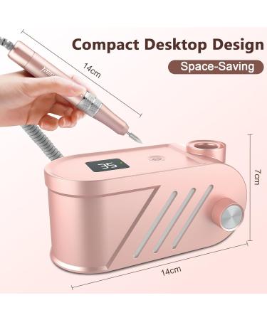 Enniewi 35000RPM Electric Nail File Drill Kit- Salon Quality E File with 25 Sanding Bands & 6 Nail Bits- Manicure Tool for Beginners & Technicians- Low Heat, Acrylic & Gel Nails - Buy Online on GoSupps.com