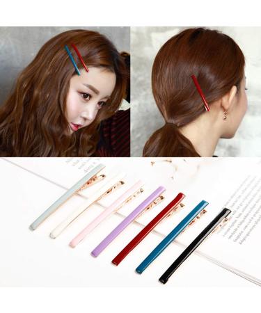 Beaupretty Alligator Hair Clips Set - Long Thin Duckbill Hair Pins - Solid Color Alloy Barrettes - 7pcs - Buy Online on GoSupps.com