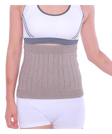 Shop Warm Cashmere Waistband Abdominal Protector - Unisex Kidney Stomach Binder Belt in Camel - Large | International Shipping Available - Buy Online on GoSupps.com