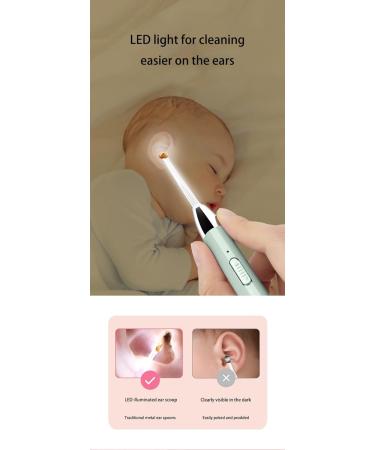 4-Piece Ear Wax Removal Tool with Lights - Safe and Comfortable - Stylish Storage Case - Magnifying Mirror - Green - Ideal for Children and Adults - Buy Online on GoSupps.com