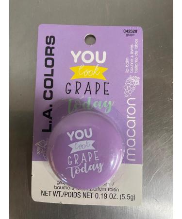 L.A. COLORS YOU LOOK GRAPE MACARON LIP BALM C42528 GRAPE.19 OZ