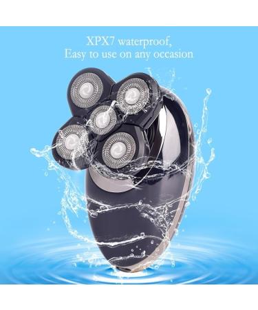 Head Shavers for Bald Men - 3 in 1 Electric Razor & Clipper with Nose & Ear Trimmer | Rechargeable 4D Five Blade - P93099-a - Buy Online on GoSupps.com