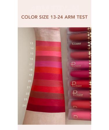 INTEROOKIE 24 Colors Matte Pearlescent Mist Face Non-Stick Cup Lip Glaze Liquid Lipstick Color (02) - Buy Online on GoSupps.com