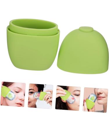 2-Pack Silicone Ice Cube Face Roller & Gua Sha Massager - Cooling Skin Care Tool for Glowing Complexion | 11.5x7cm - Buy Online on GoSupps.com