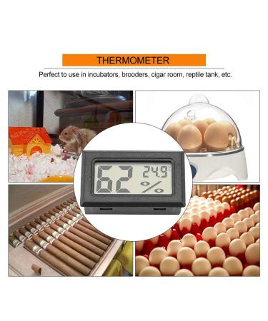 Garosa Embedded Digital Hygrometer Thermometer Accurate Humidity Monitor Fast Temperature Meter with Built-in Probe - Buy Online on GoSupps.com