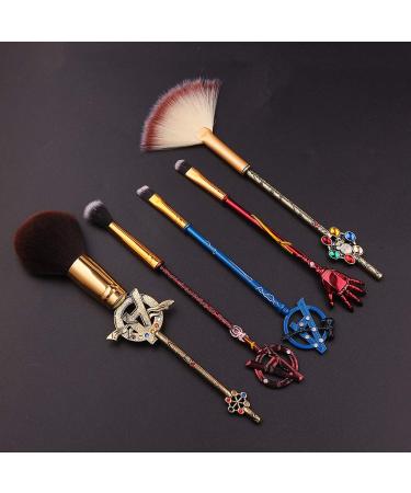 5Pcs Classical Movie Makeup Brushes - Professional Cosmetic Brushes Kit - Buy Online on GoSupps.com