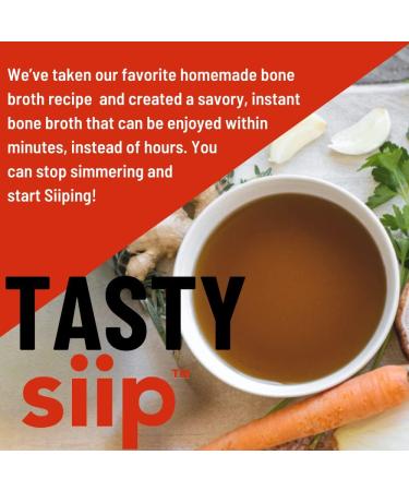 Siip Bone Broth Roast Beef Keto & Paleo Friendly Gluten Free 4 Packets - Buy Online on GoSupps.com