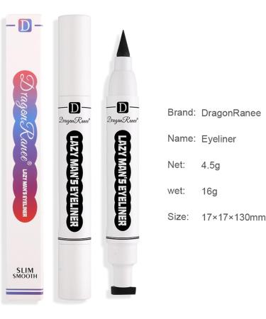 Double Ended Eyeliner Liquid Eyeliner with Stamps - Long-Lasting Eye Pencil Eye Shadow Waterproof Liquid Make Up Pencil for Natural Looking Littryee - Buy Online on GoSupps.com