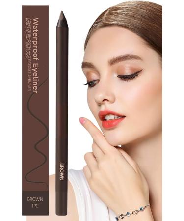 Eyeliner Pencil Waterproof Eye Pencil 24 Hours Long Lasting Fade Resistant Makeup for Women Beauty Defined Sophisticated Look Brown - Buy Online on GoSupps.com