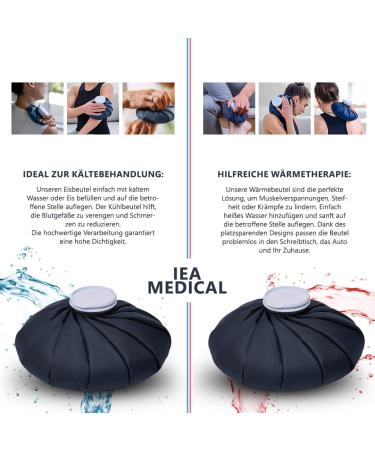 IEA Medical Ice Cream Bag & Heat Bag Set | Reusable Cooling & Heating Bags (23 cm & 28 cm) - Blue - Buy Online on GoSupps.com