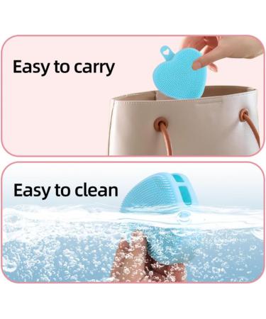 Beaupretty Double-Sided Manual Silicone Facial Cleansing Brush Pore Cleaning Artifact (Pink) Manual Exfoliating Brush Face Scrubber Soft Face Miss Washing Device Silica Gel The Face 9.8x8.4cm 1.0 - Buy Online on GoSupps.com