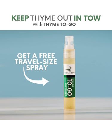 Thyme Out Natural Skin Treatment for Eczema, Psoriasis, Acne, Dermatitis, Rosacea - Anti-Itch Spray for Kids & Adults - Pet Rashes and Bug Bites Relief - Soothes Cold Sores and Fungus - Poison Ivy Solution - Buy Online on GoSupps.com