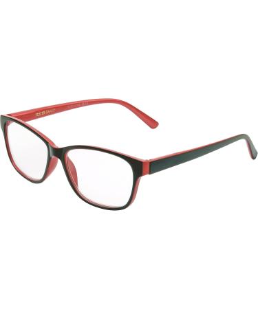 Foster Grant LOIRE Sunglasses - Stylish Black with Metallic Red | Shop Internationally - Buy Online on GoSupps.com