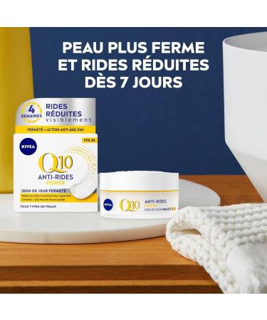 NIVEA Q10 Power Anti-Wrinkle + Firming Day Cream SPF30 (1x50ml) anti-aging cream enriched with Q10 & 10X more creatine moisturizing cream women's face care - Buy Online on GoSupps.com