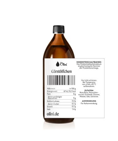 Olini Beet Fermentation Probiotic Drink for Kids - 1L Immunity Support No Preservatives or Dyes - Buy Online on GoSupps.com