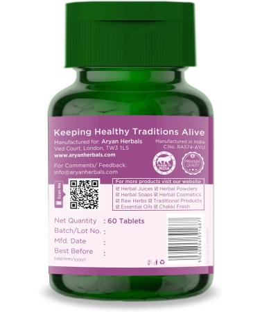 Aryan Herbals Tulsi (Holy Basil) 60 Tablets of 500 MG - Buy Online on GoSupps.com