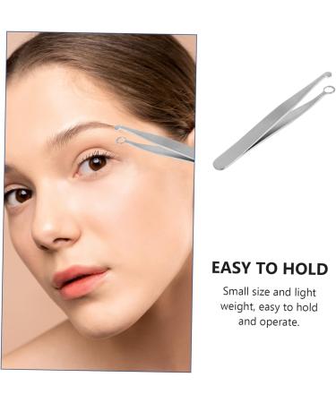 Beavorty Eyebrow Clippers 1pc Nose Hair Trimmer Metal Stainless Steel Tweezer Man Round Tip Eyebrow Tweezers - Buy Online on GoSupps.com