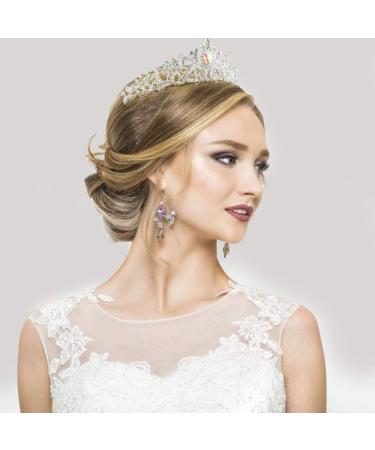 Silver Crystal Rhinestone Tiara Crown for Women and Girls | Birthday Princess Crown - Buy Online on GoSupps.com