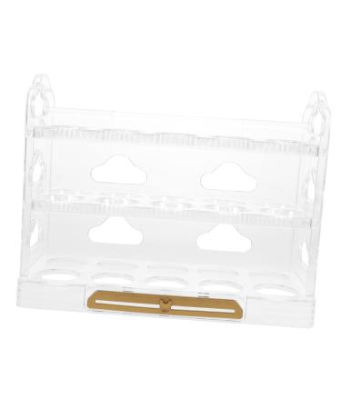 ABOOFAN Egg Carton Refrigerator Dispenser Plastic Egg Holder Multi-Layers Eggs Holder Automatic Egg Rack