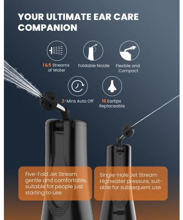 Home Ear Wax Removal Cleaning Kit: BANKKY Electric Irrigator with 16 Tips & Tools Safe for Adults & Kids - Buy Online on GoSupps.com