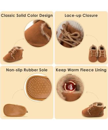 Sonsage Velvet Baby Booties - Soft Anti-Skid Sole for Newborns - Winter Cozy Boots for Infant Boys and Girls - Buy Online on GoSupps.com