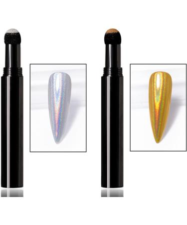 Roseflower 6 Sticks Air Cushion Chrome Powder Pencil - Holographic Nail Decoration | Shiny Metallic Effect for DIY Manicure | Durable Nail Art Tool - Buy Online on GoSupps.com