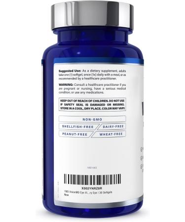 1MD Nutrition VisionMD Eye Vitamin CARMIS with OptiLut Lutein & Zeaxanthin - Supports Vision Health, Reduces Everyday Eye Strain & Dry Eyes - 30 Softgels - Buy Online on GoSupps.com