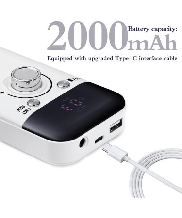 FRUJCDKI Electric Nail Drill Kit Nail Drill Kit Portable Rechargeable 45000RPM for Acrylic Nails Gel Nails Manicure Pedicure Polishing Shape Tools (reactionary fig) White Light - Buy Online on GoSupps.com