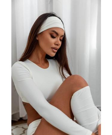 Buy Bodya Women's Wide Elastic Hairband - Soft White Headband for All-Day Comfort - Buy Online on GoSupps.com