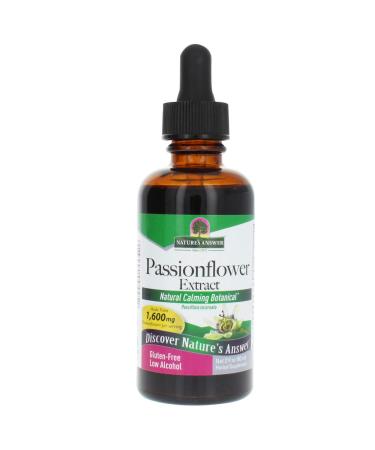 Nature's Answer Herb Passion Flower Supplement, 2 Fluid Ounce | Calming Aid | Helps with Anxiety | Natural Stress Reliever