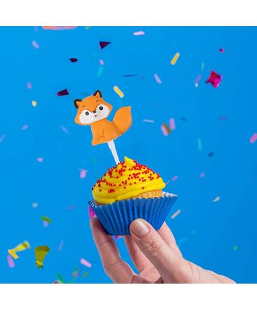 TOYANDONA 5Pcs Jungle Animal Cake Toppers - Zoo Animal Decorations for Baby Showers & Birthday Party - Buy Online on GoSupps.com