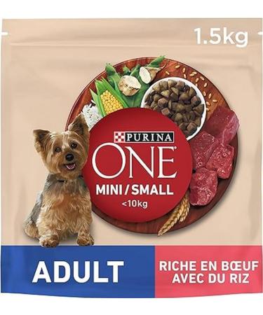 PURINA ONE MINI 10kg Delicate | Salmon with Rice Dry Food for Small Adult Dogs | Sensitive Digestion | 1.5 kg Bag | Pack of 6 - Buy Online on GoSupps.com