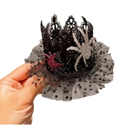 xbiez Halloween Lace Ribbon Headdress Hair Clip Glitter Cartoon Pumpkin Strong Hold Catch Hair Clip Hair Styling Tool 16 - Buy Online on GoSupps.com