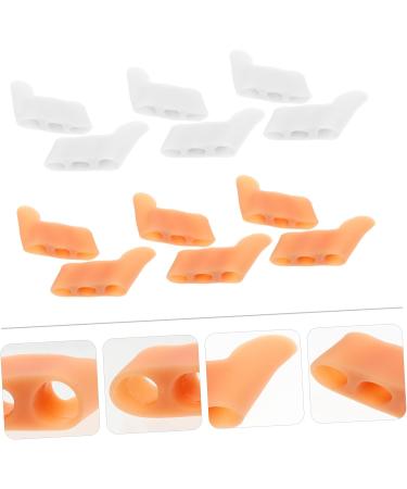 Silicone Toe Stretchers 24 Pcs - Pinky Straightener Sleeves & Gel Separators - Buy Online on GoSupps.com